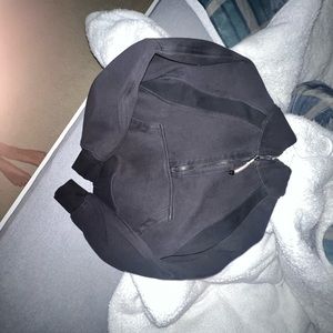 Black Lululemon Cropped Scuba Hoodie